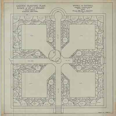 Wodell & Cottrell: Landscape Plan for Mrs. J.E. Spingarn, 1934