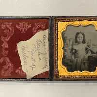 Brison Photo of Micha Park of Millburn in Leather Pocket Frame, Undated