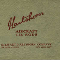Hartshorn Air Craft Tie Rods Catalog