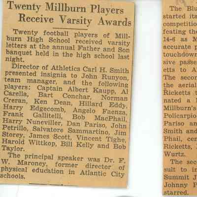 Gallitelli: Football Clippings & Cut Out