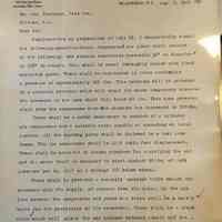 Loper Fire Alarm Co Compressed Air Plant Letter - Aug 1, 1922