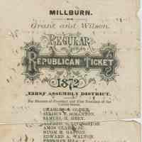          Republican Ticket and recipe, 1872 picture number 1
   