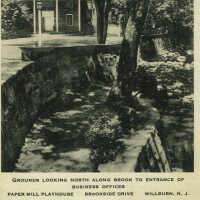 Paper Mill Playhouse: Grounds Looking North Along Brook