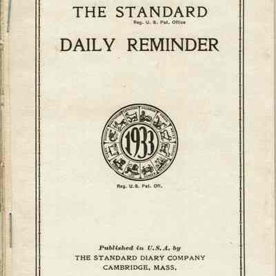 Hartshorn: Stewart Hartshorn Jr. Diary, 1933