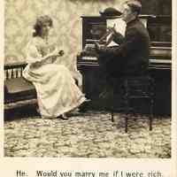          Humorous Marriage Proposal Postcard, 1906 picture number 1
   