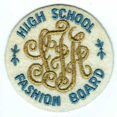 Millburn High School Fashion Board Patch, 1964