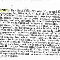          Mundy: D.J. Mundy's Dry Goods Store, c. 1900 picture number 3
   