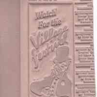 Millburn Art Center: Printing plate for Village Festival, 1946