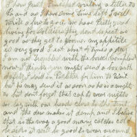          Parsil: Samuel B. Parsil Civil War Letter to Mother, November 14, 1862 picture number 1
   