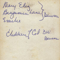          Brison: Mary Elizabeth, Benjamin Lane and Emilie Benson picture number 2
   