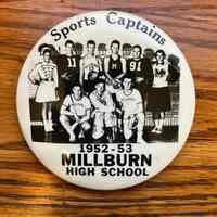 Millburn High School: Sports Captains Pin, 1952-3