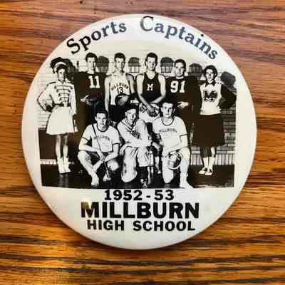 Millburn High School: Sports Captains Pin, 1952-3