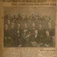 Flanagan Scrapbook: Orange Mountain Medical Society, F. Otto Schultz, page 19