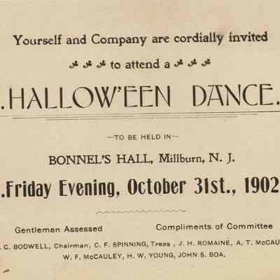 Bonnel: Halloween Dance Invitation, 1902