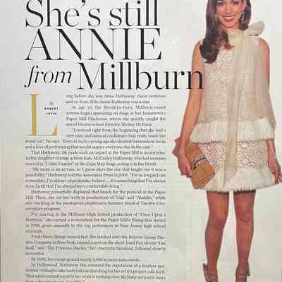 Hathaway: She's Still Annie from Millburn Article, 2011