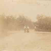 Bosworth: Unidentified People Standing By Rural Roads and with Bicycles