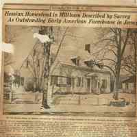 Wehrle Scrapbook: Hessian House (155 Millburn Avenue) article, 1935