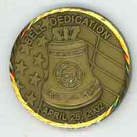          Fire Department: Commemorative 125th Anniversary & Bell Dedication Coin, 2002 picture number 1
   