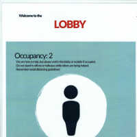          Millburn Town Hall Covid 19 Room Occupancy Regulations; 8 1/2 x 11