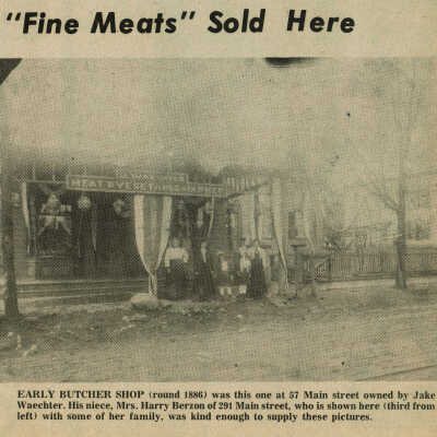 Waechter Butcher Shop, c. 1886