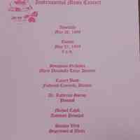 Millburn Middle School Spring Instrumental Music Concert: May 26-27 1999