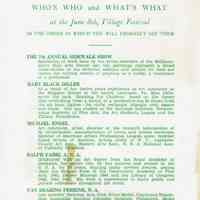          Millburn Art Center: Village Festival Program, 1946 picture number 2
   