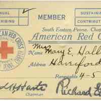          Red Cross: Red Cross membership card, 1918 picture number 1
   