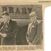 Millburn Library Dedication Day, Star Ledger, 1977