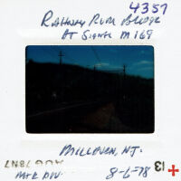 Railroad Tracks: Rahway River Bridge at Signal M169, 1978