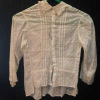 Shirt: Hand Made Blouse with Lace Insets