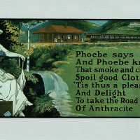 Railroad: Lackawana Railroad Advertising Postcards: Phoebe Snow for the Road of Anthracite Campaign, c. 1910