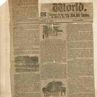 Wehrle Scrapbook: World Newspaper, 1889