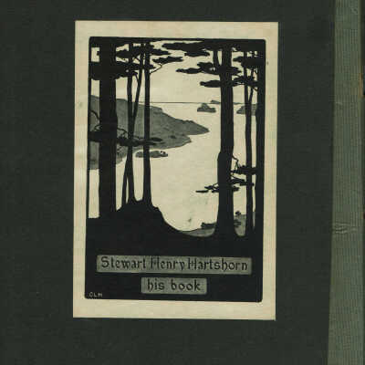 Bookplate on the back of the front cover.