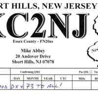 Radio: Mike Abbey Ham Radio Postcard KC2NJ, 2023