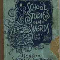 Blood: Albert Blood School Book, 1890