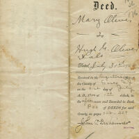 Oliver: Deed to Mary Oliver Property, Church Street, 1900