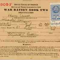 Ganek: War Ration Books for Harry, Eliot and Florence Ganek