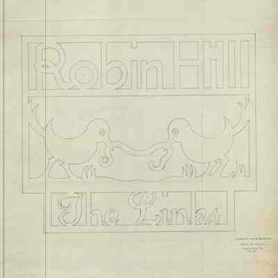 Wodell & Cottrell: Robin Decorative Design for Mr. and Mrs. Links, 1941