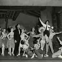          Warde Donovan and Mary O'Fallon are enjoying the dancers in Guys and Dolls, 1966.; Photo by Drew B. Peters Studios.
   