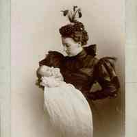          Kellogg: Fashionable Woman (Unidentified) Holding a Baby, c. 1890s picture number 1
   