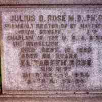          Rosé: Gravestone of Julius David Rosé at St.Stephen's Cemetery, 1999 picture number 5
   