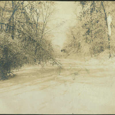 Wyoming: Pair of Winter Photos from Wyoming Area, c. 1900
