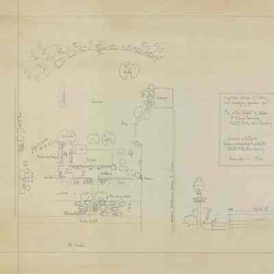 Wodell & Cottrell: Planting Plan for Mr. and Mrs. Robert K. Keller, 1952