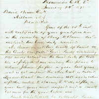          Brison Letter: David Brison's Claim to Goose Ponds Lands, 1878 picture number 1
   