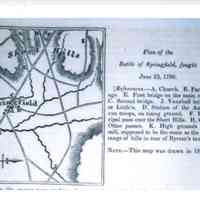 Battle of Springfield: Map of the Plan of the Battle, 1842