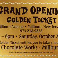 Chocolate Works Millburn, Grand Opening Golden Ticket, 2014