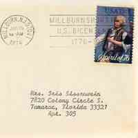 Bicentennial: Millburn-Short Hills Bicentennial Cancelled Envelope, 1976