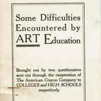 Snow: Art Education Survey and Letter, 1924