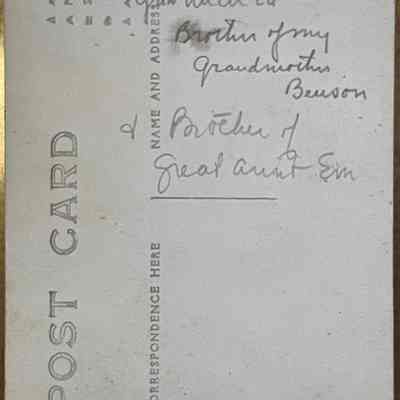 Great Uncle Ed Brison, Brother of my Grandmother Benson & Brother of Great Aunt Em.