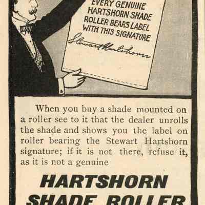Hartshorn: Hartshorn Shade Roller Advertisement from Frank Leslie's